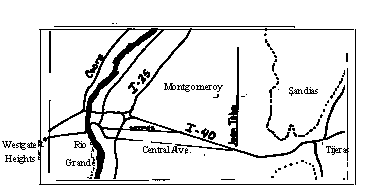 Map of Albuquerque